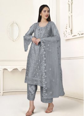 Net Pant Style Pakistani Suit