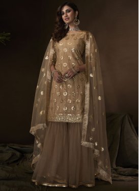 Net Sharara Salwar Kameez For Festival