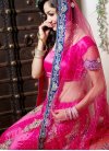 Net Trendy Lehenga Choli in Rose Pink - 1