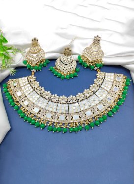 Nice Mirror Work Necklace Set