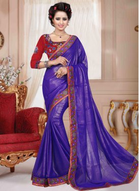 Observable Faux Georgette Resham Work Casual Saree