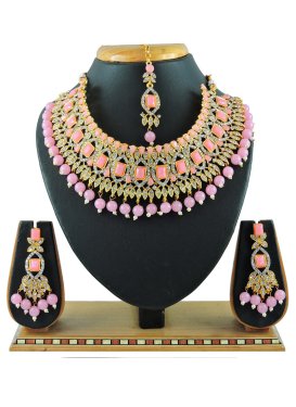 Opulent Beads Work Necklace Set For Festival