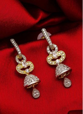 Opulent Stone Work Alloy Earrings For Festival