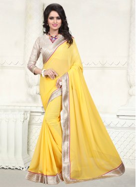 Opulent Yellow Color Casual Saree