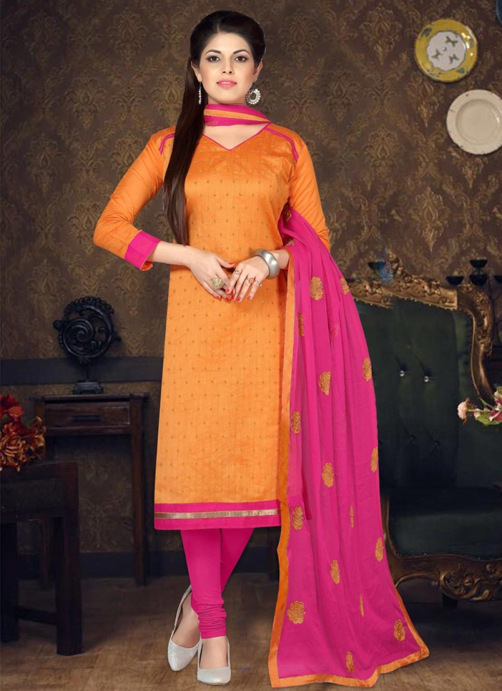 Splendid Magenta And Orange Embroidered Punjabi Suit Product Code :  Reet_s293 To Order, Call/Whats app On +919872336509 We Offer Huge Variety  Of Punjabi Suits, …