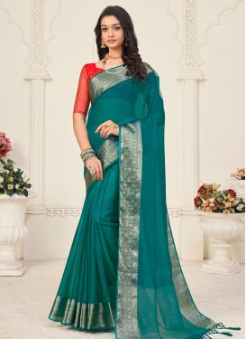 Organza Designer Contemporary Style Saree
