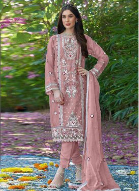 Organza Embroidered Work Pant Style Pakistani Salwar Suit