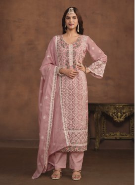 Organza Pant Style Classic Salwar Suit For Ceremonial