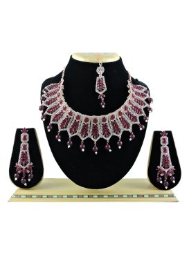 Outstanding Alloy Beads Work Necklace Set