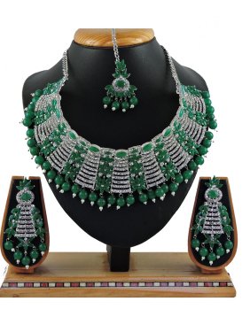 Outstanding Beads Work Alloy Necklace Set For Festival