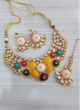 Outstanding Beads Work Necklace Set For Festival