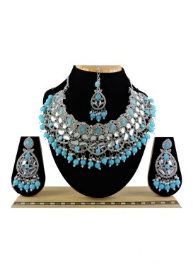 Outstanding Silver Rodium Polish Alloy Necklace Set