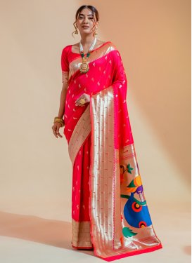 Paithani Silk Traditional Designer Saree For Ceremonial