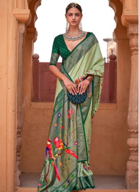 Paithani Silk Traditional Designer Saree For Festival