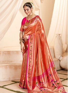 Paithani Silk Woven Work Traditional Designer Saree