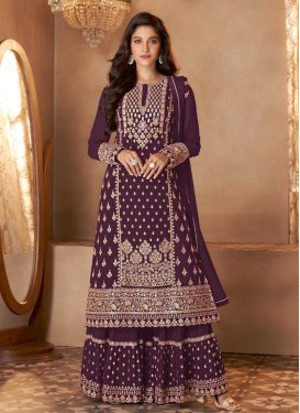Palazzo Style Pakistani Salwar Kameez For Ceremonial