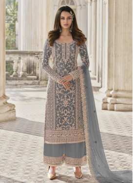 Palazzo Style Pakistani Salwar Suit For Ceremonial