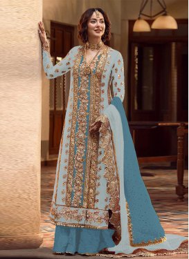 Palazzo Style Pakistani Salwar Suit For Ceremonial