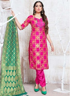 Pant Style Straight Salwar Suit For Casual