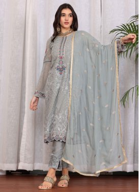 Pant Style Straight Salwar Suit For Ceremonial