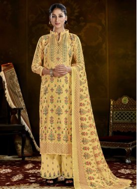 Pasmina Palazzo Designer Salwar Suit For Ceremonial