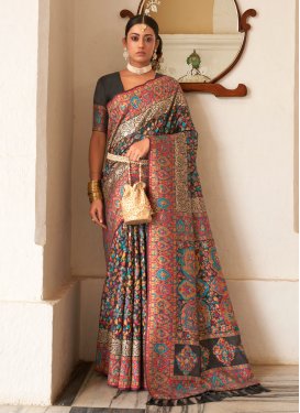 Pasmina Woven Work Designer Traditional Saree