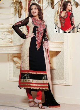Patch And Lace Work Sonali Bendre Party Wear Salwar Suit