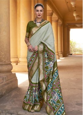 Patola Silk Contemporary Style Saree