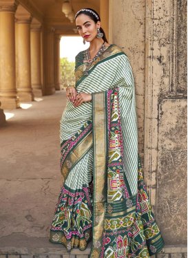 Patola Silk Designer Contemporary Style Saree For Festival
