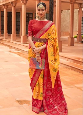 Patola Silk Trendy Designer Saree