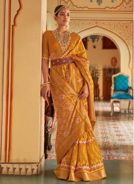 Patola Silk Trendy Saree For Casual