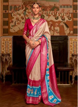 Patola Silk Weaving Print Work Classic Designer Saree