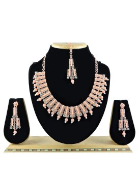 Perfect Alloy Beads Work Necklace Set