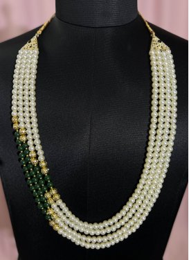Perfect Gold Rodium Polish Beads Work Necklace