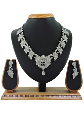 Perfect Silver Rodium Polish Alloy Necklace Set