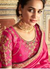 Rose Pink Color Classic Designer Saree - 1