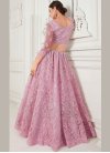 Pink Wedding Net Trendy A Line Lehenga Choli - 2