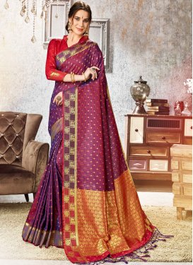 Pleasance Art Silk Multi Colour Designer Traditional Saree