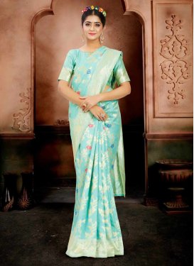 Poly Silk Woven Work Trendy Classic Saree
