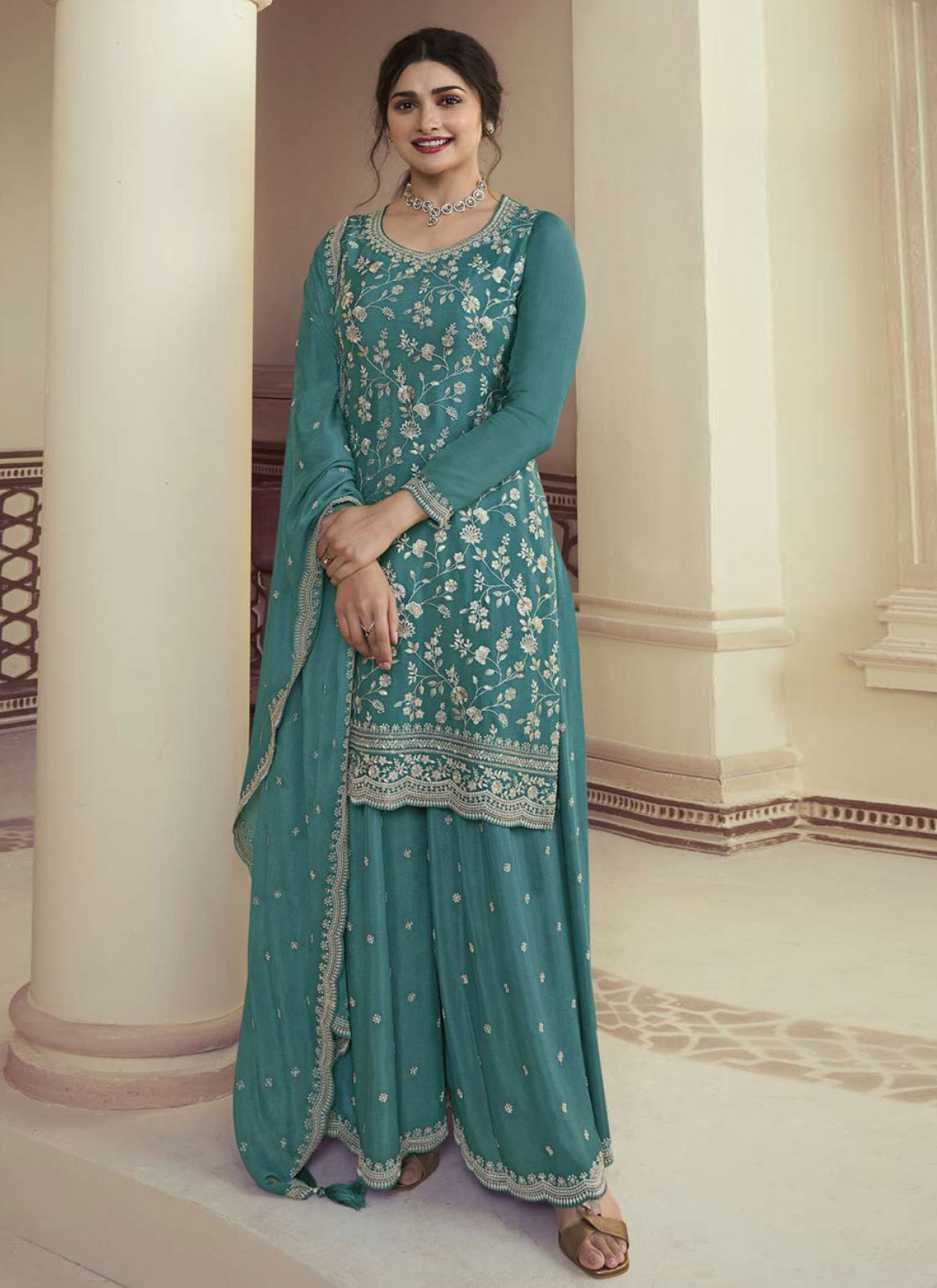 Buy Prachi Desai Designer Palazzo Salwar Suit Online