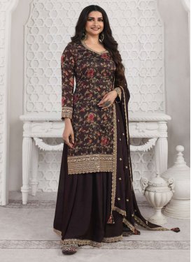 Prachi Desai Digital Print Work Designer Palazzo Suit