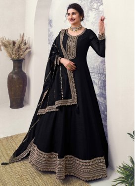 Prachi Desai Embroidered Work Long Length Anarkali Suit