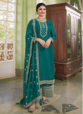 Prachi Desai Silk Georgette Designer Palazzo Salwar Suit