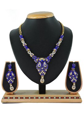 Praiseworthy Stone Work Necklace Set For Festival