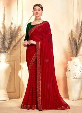 Print Work Designer Contemporary Saree
