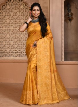 Print Work Designer Contemporary Style Saree