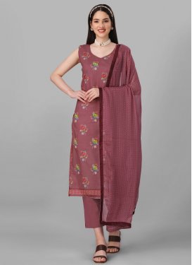 Print Work Pant Style Classic Salwar Suit