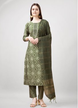 Print Work Readymade Salwar Kameez