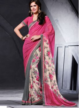 Prominent Faux Georgette Casual Saree