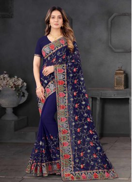 Pure Georgette Traditional Designer Saree For Party